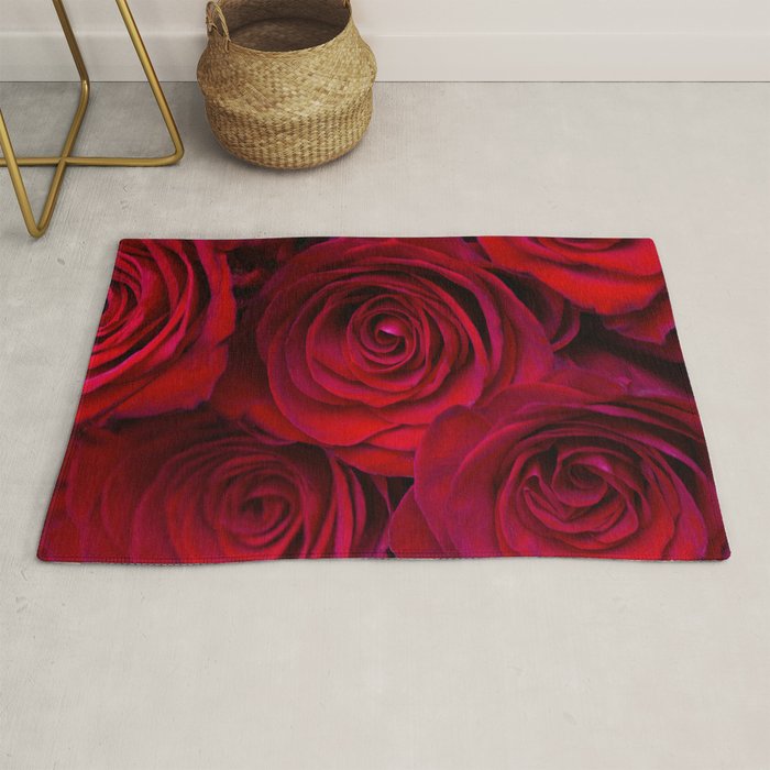 Red roses Rug Gallery Image 1