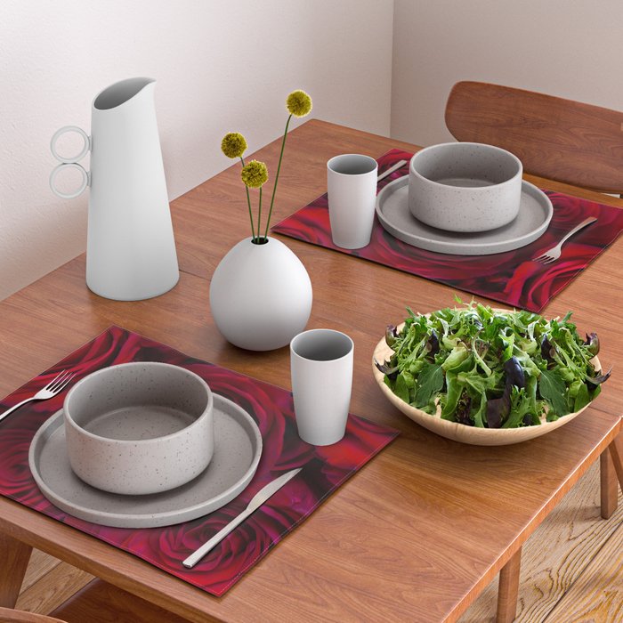 Red roses Placemat Gallery Image 2