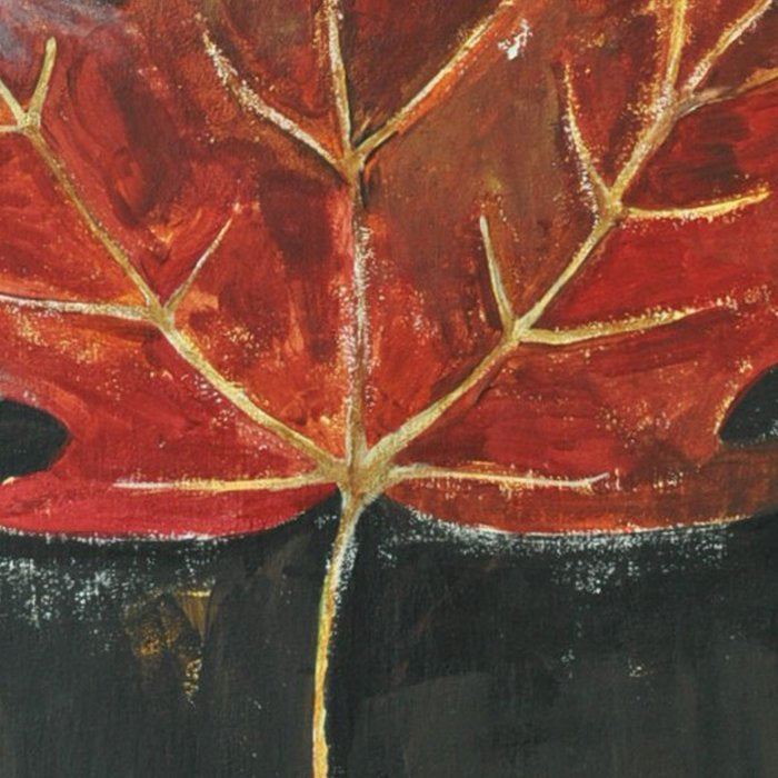 Fall Red Maple Leaf Black Background Coffee Mug Gallery Image 2