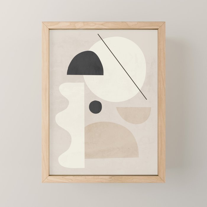 Abstract Minimal Shapes 25 Mini Art Print Gallery Image 1