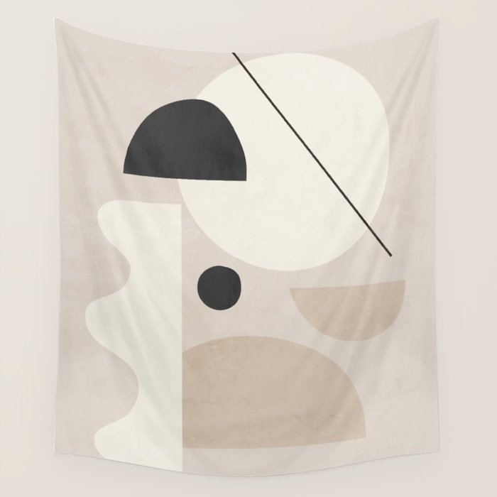 Abstract Minimal Shapes 25 Wall Tapestry Gallery Image 1
