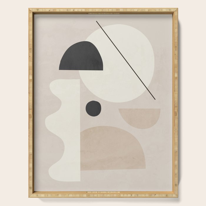Abstract Minimal Shapes 25 Serving Tray Gallery Image 1
