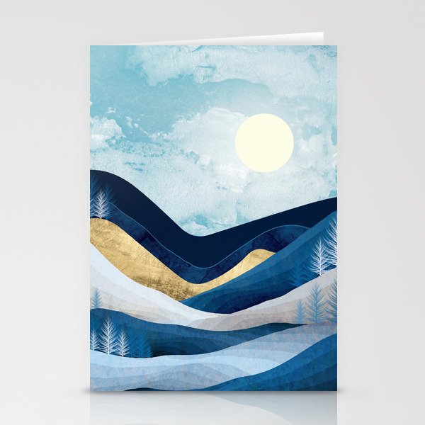 Moonlit Hills Stationery Card Gallery Image 2