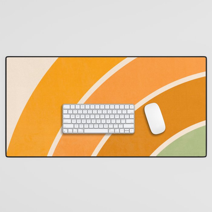 Retro curve Desk Mat Gallery Image 1