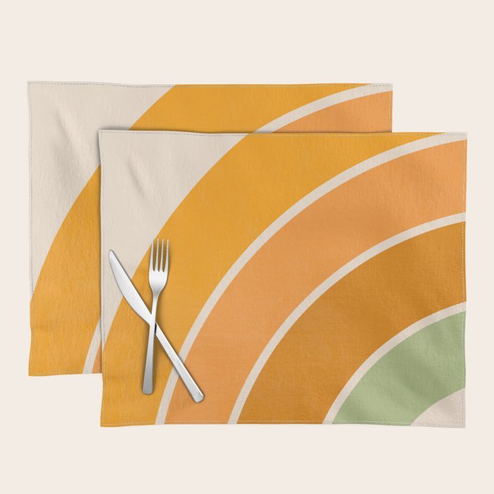 Retro curve Placemat Gallery Image 1