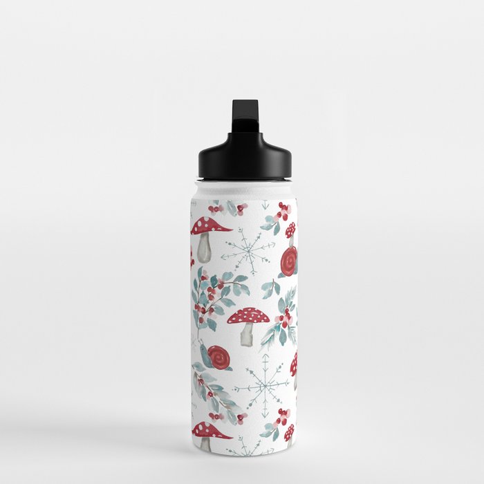 Gnome For The Holidays - Christmas Pattern Water Bottle Gallery Image 3
