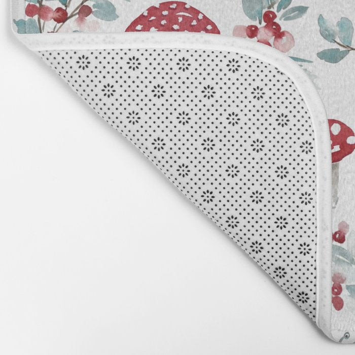 Gnome For The Holidays - Christmas Pattern Bath Mat Gallery Image 2