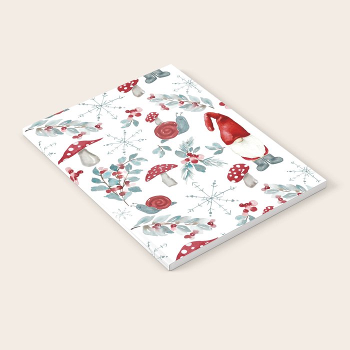 Gnome For The Holidays - Christmas Pattern Notebook Gallery Image 2