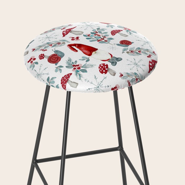 Gnome For The Holidays - Christmas Pattern Stool Gallery Image 2