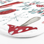 Gnome For The Holidays - Christmas Pattern Bath Mat Gallery Image 3