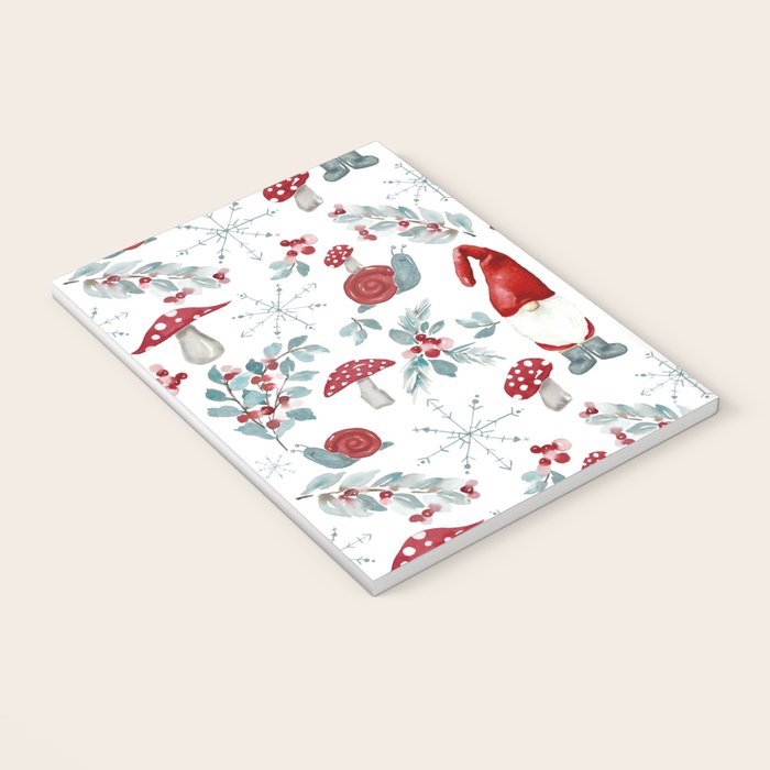 Gnome For The Holidays - Christmas Pattern Notebook Gallery Image 3