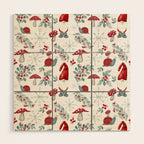 Gnome For The Holidays - Christmas Pattern Wood Wall Art Gallery Image 1