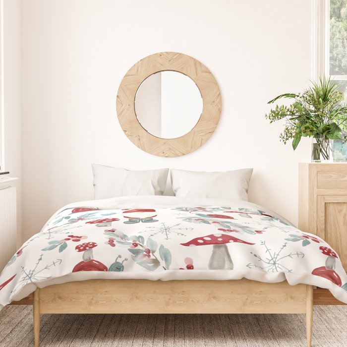 Gnome For The Holidays - Christmas Pattern Duvet Cover Gallery Image 3