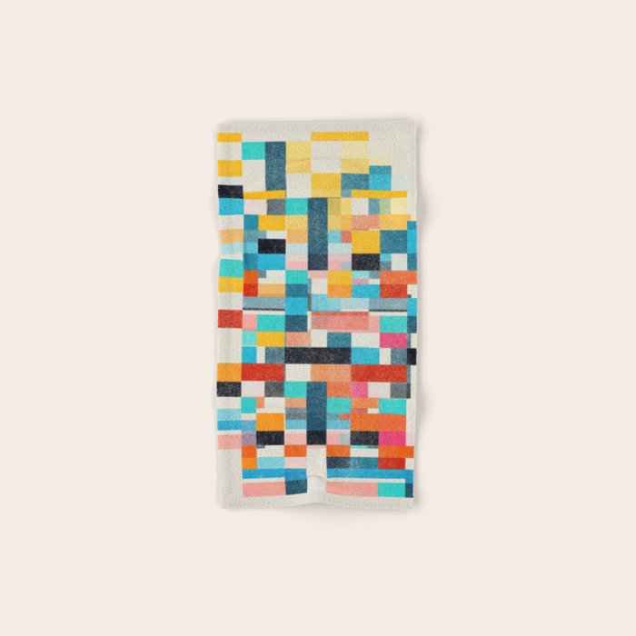 Colorful Retro Elements Bath Towel Gallery Image 1