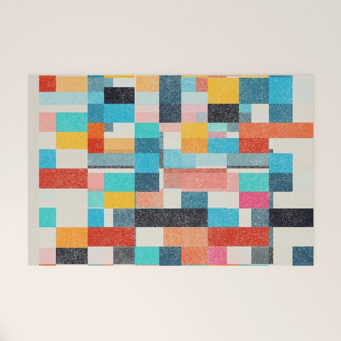 Colorful Retro Elements Welcome Mat Gallery Image 1
