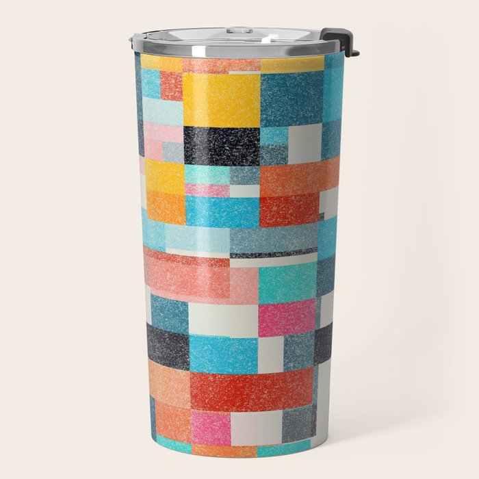 Colorful Retro Elements Travel Mug Gallery Image 2