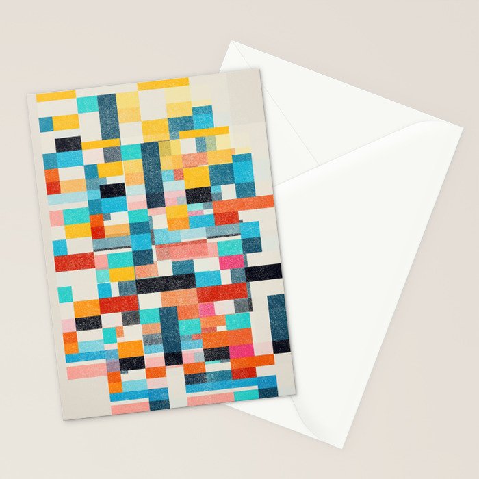 Colorful Retro Elements Stationery Card Gallery Image 2