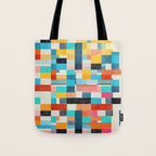 Colorful Retro Elements Tote Bag Gallery Image 1