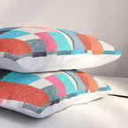Colorful Retro Elements Pillow Sham Gallery Image 3