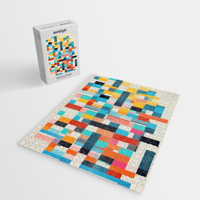 Colorful Retro Elements Jigsaw Puzzle Gallery Image 2