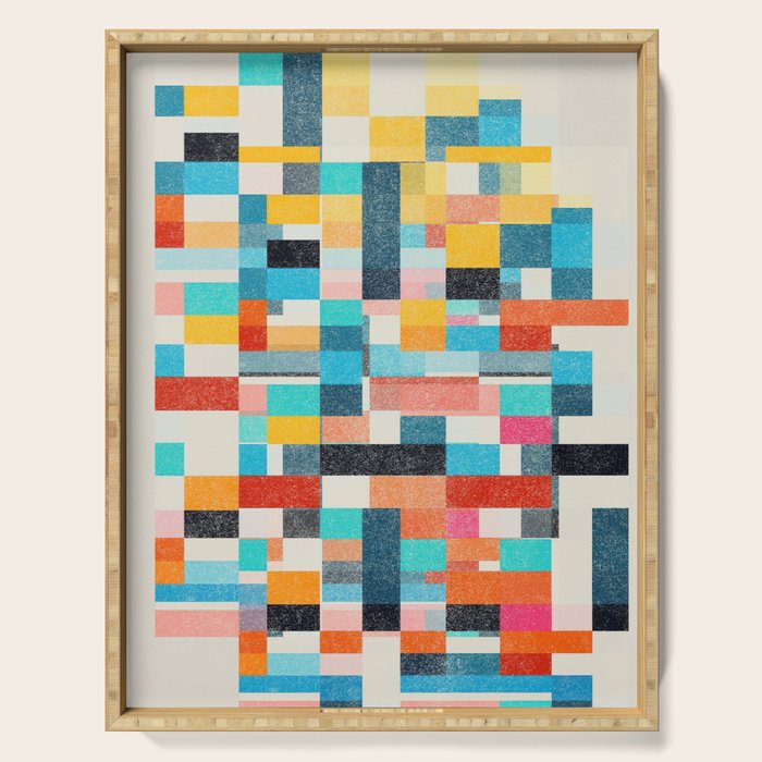 Colorful Retro Elements Serving Tray Gallery Image 1