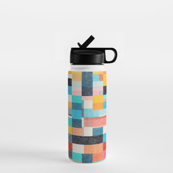 Colorful Retro Elements Water Bottle Gallery Image 1