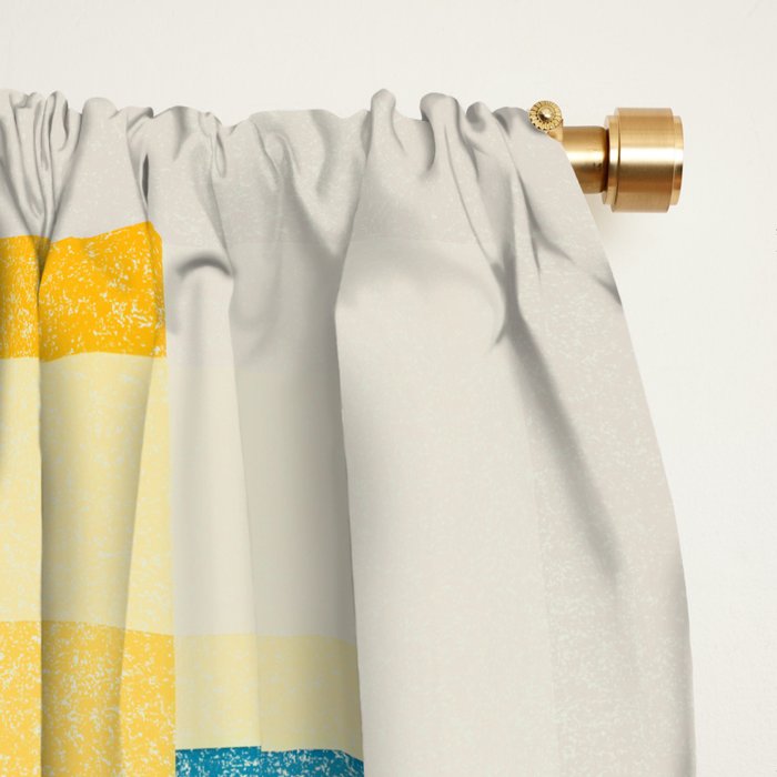 Colorful Retro Elements Window Curtain Gallery Image 2