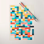 Colorful Retro Elements Wrapping Paper Gallery Image 1