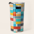 Colorful Retro Elements Travel Mug Gallery Image 3