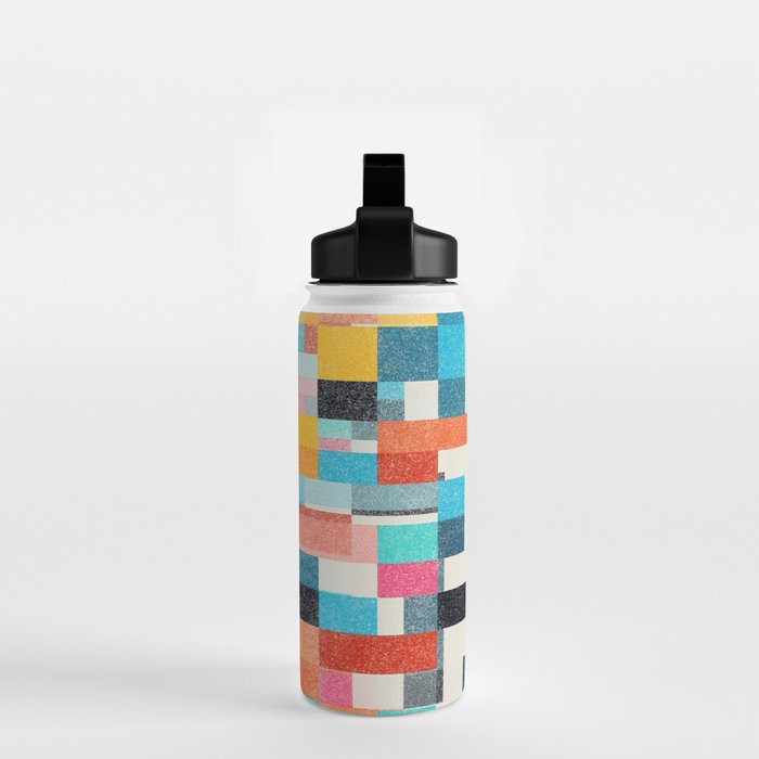 Colorful Retro Elements Water Bottle Gallery Image 2