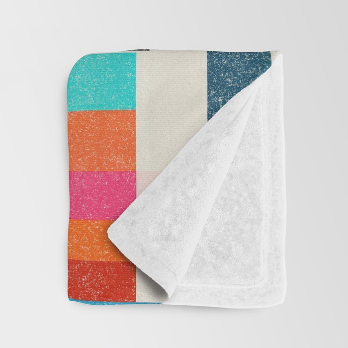 Colorful Retro Elements Throw Blanket Gallery Image 3