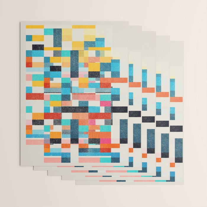 Colorful Retro Elements Wrapping Paper Gallery Image 3