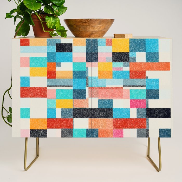 Colorful Retro Elements Credenza Gallery Image 1