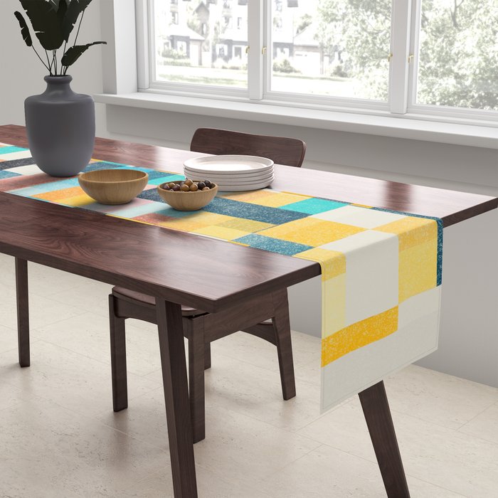 Colorful Retro Elements Table Runner Gallery Image 2