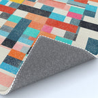 Colorful Retro Elements Rug Gallery Image 4