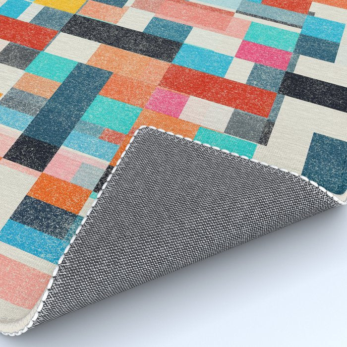 Colorful Retro Elements Rug Gallery Image 4
