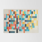 Colorful Retro Elements Rug Gallery Image 2