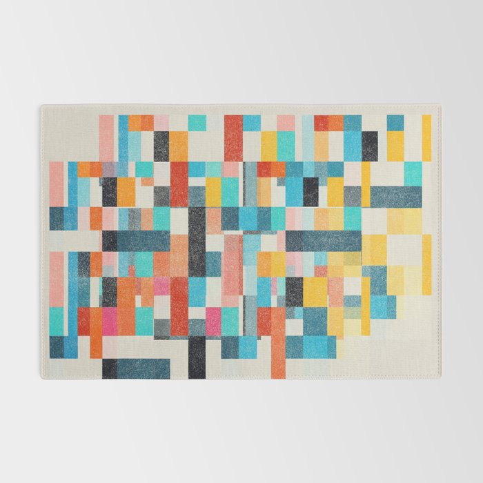 Colorful Retro Elements Rug Gallery Image 2