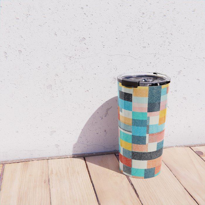 Colorful Retro Elements Travel Mug Gallery Image 4