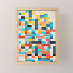 Colorful Retro Elements Mini Art Print Gallery Image 1