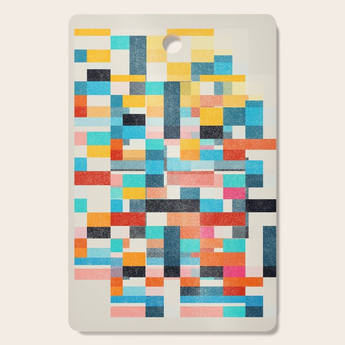 Colorful Retro Elements Cutting Board Gallery Image 1