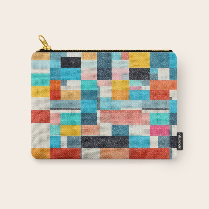 Colorful Retro Elements Carry All Pouch Gallery Image 1