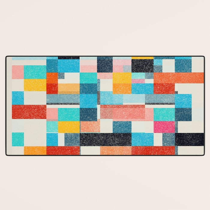 Colorful Retro Elements Desk Mat Gallery Image 3