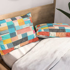 Colorful Retro Elements Pillow Sham Gallery Image 2