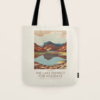 English vintage travel poster - The Lake District for holidays, 1930s Tote Bag Gallery Image 1
