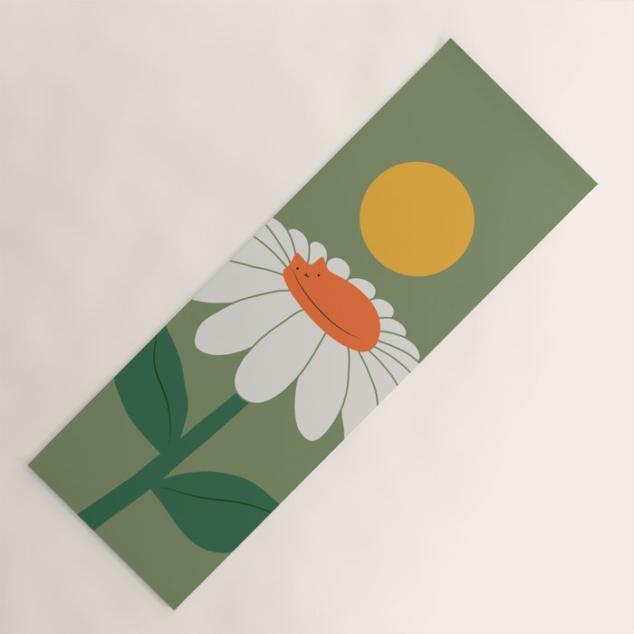Cat and Plant 63 Blossom Day Yoga Mat Gallery Image 1