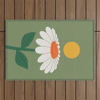 Cat and Plant 63 Blossom Day Outdoor Rug Gallery Image 1