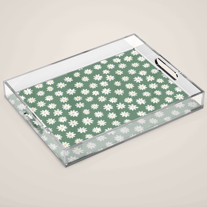 Daisy fields Acrylic Tray Gallery Image 1