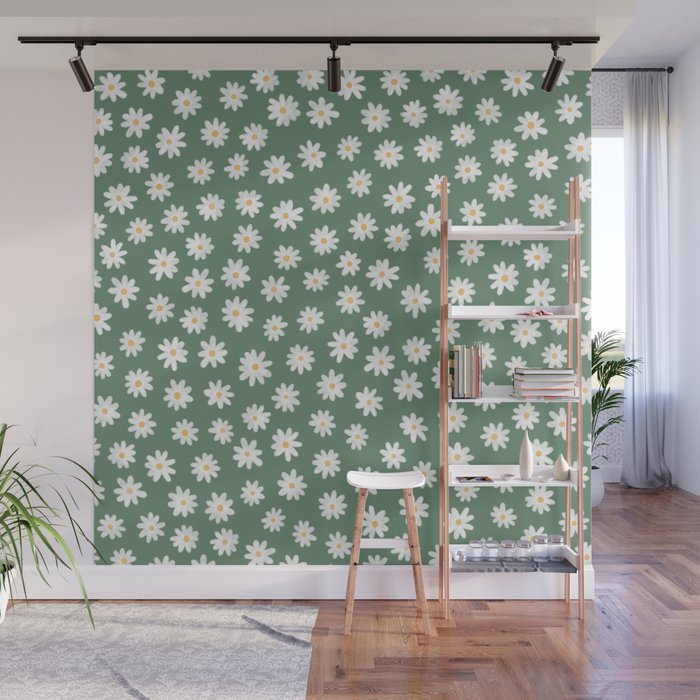Daisy fields Wall Mural Gallery Image 1