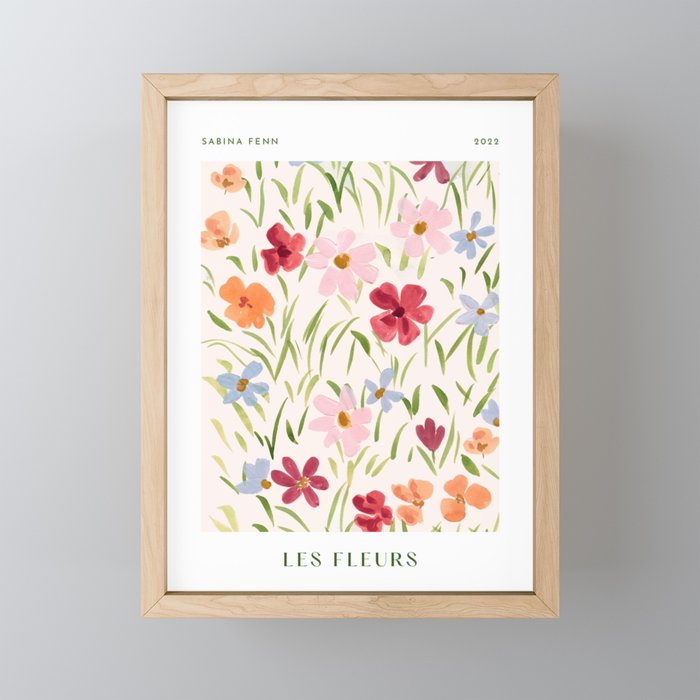 Floral Poster Mini Art Print Gallery Image 1